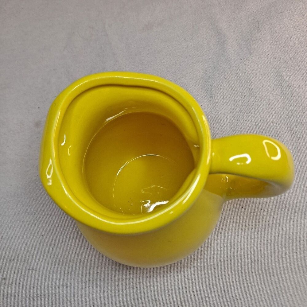Vintage Royal Haeger Ceramic Pottery #377 Pitcher USA Bright Yellow 6” - Picture 5 of 11
